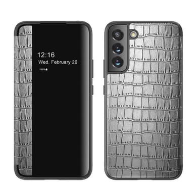 Crocodile FlipCover Samsung Galaxy S22  - Silver