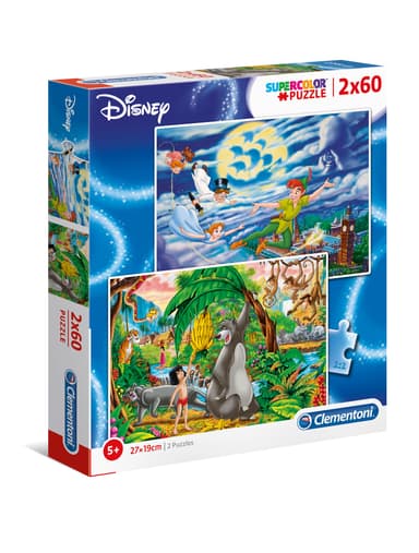 The Jungle Book + Peter Pan - Puzzles Kids 2x60pcs