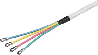 80 dB Quattro koaxial-antennkabel, dubbelskärmad, CCS