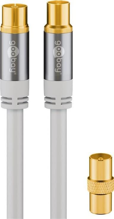 Goobay TV-antennkabel (135 dB), 4x skärmad