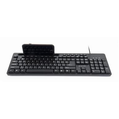 Gembird multimediatangentbord med telefonstativ KB-UM-108 USB-tangentb