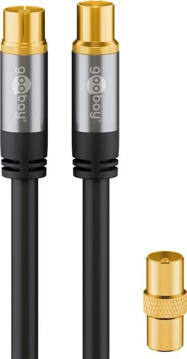 Goobay TV-antennkabel (135 dB), 4x skärmad