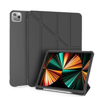 iPad Pro 12,9" fodral PU/silikon Svart