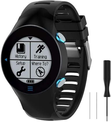 Garmin Forerunner 610 armband silikon Svart