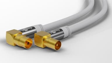 Goobay TV-antennkabel (135 dB), 4x skärmad