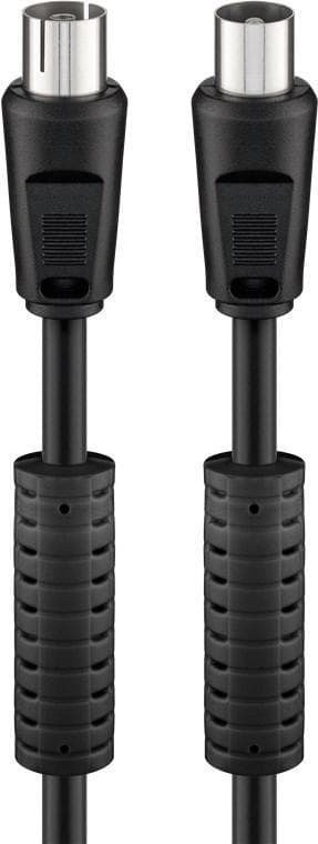 Goobay Antennkabel med ferrit (80 dB), dubbelskärmad