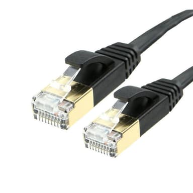 Ethernet Cat 6 nätverkskabel 10 meter Svart
