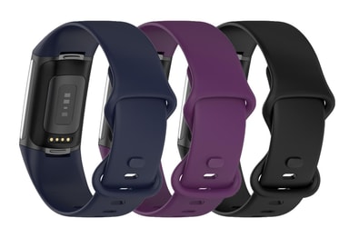 Gimuk Armband Für Fitbit Charge 5 – Weiches Silikonband, Verstellbar 14-21,6 Cm, Atmungsaktiv, Mehrere Farben, Inklusive Adapter