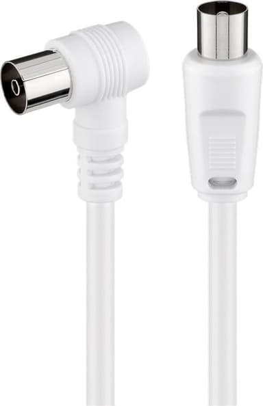 Goobay Vinklad antennkabel (<70 dB), dubbelskärmad