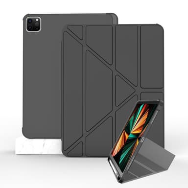 iPad Pro 12,9" fodral PU/silikon Svart