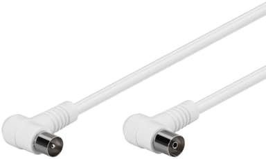 Goobay Vinklad antennkabel (80 dB), dubbelskärmad