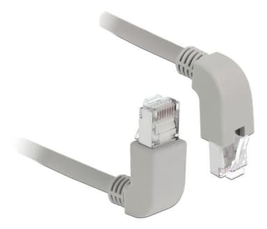 Delock Network cable RJ45 Cat.5e SF/UTP upwards / downwards angled 0.5