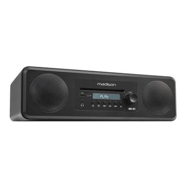 Madison CD-spelare med DAB+ & Bluetooth (svart)