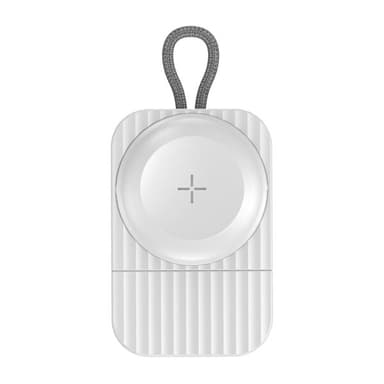 Trådlös magnetisk laddare till Apple Watch, vit