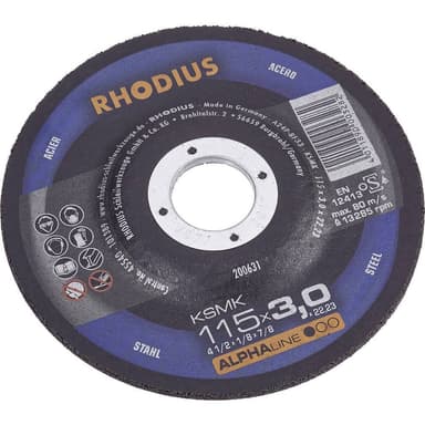 Separationspår rakt 180 mm 22.23 mm Rhodius KSMFT