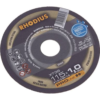 Separationspår rakt 115 mm 22.23 mm Rhodius FT38 TOP
