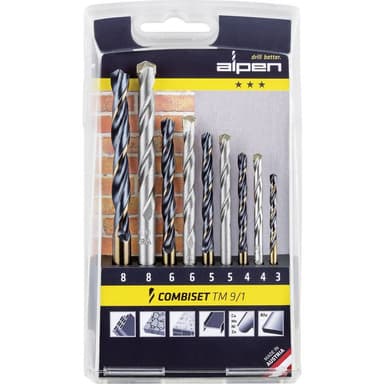 Alpen 0000802122100 TM 9/1 9 delar Universalborr