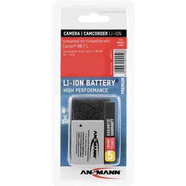Ansmann NB-7L Kamerabatteri Ersättning originalbatteri
