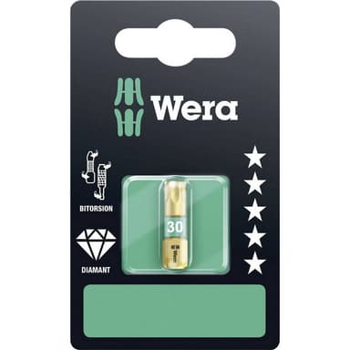 Wera 867/1 BDC SB SiS Torx-Bit T 30 Verktygsstål