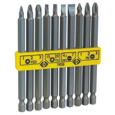 C.K. T4525 Bit-Set 10 delar Spår, Stjärnspår Phillips,