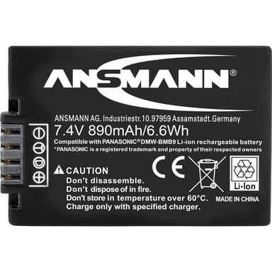 Ansmann DMW-BMB9E Kamerabatteri Ersättning