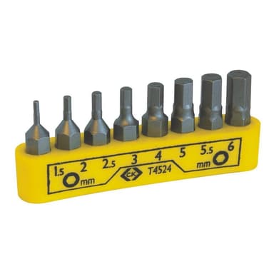 C.K. T4524 T4524 Bit-Set 8 delar Inner-sexkantig