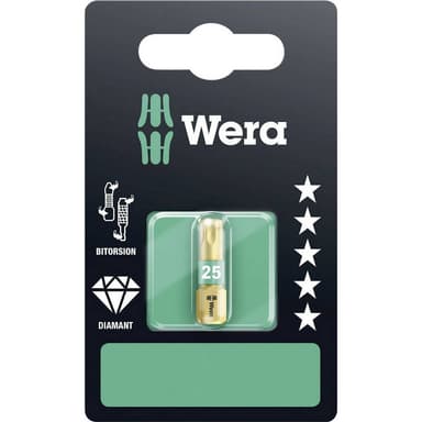 Wera 867/1 BDC SB SiS Torx-Bit T 25 Verktygsstål