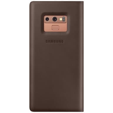 Samsung Galaxy Note 9 läder view fodral (brun)