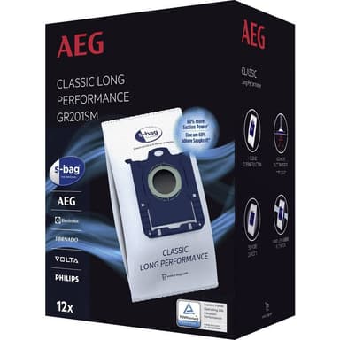 AEG GR201SM Dammsugarpåsar-pack 12 st