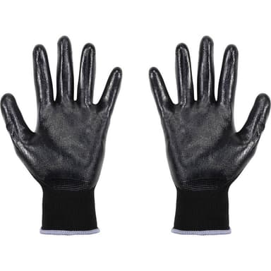 Polyester, Nitril Arbetshandske Storlek (handskar): 7