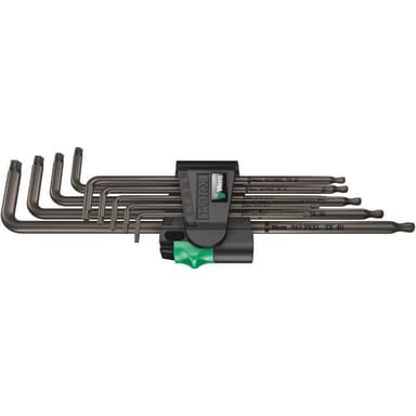 Inner-TORX Vinkelskruvmejselset Wera 967/9 TX XL 1