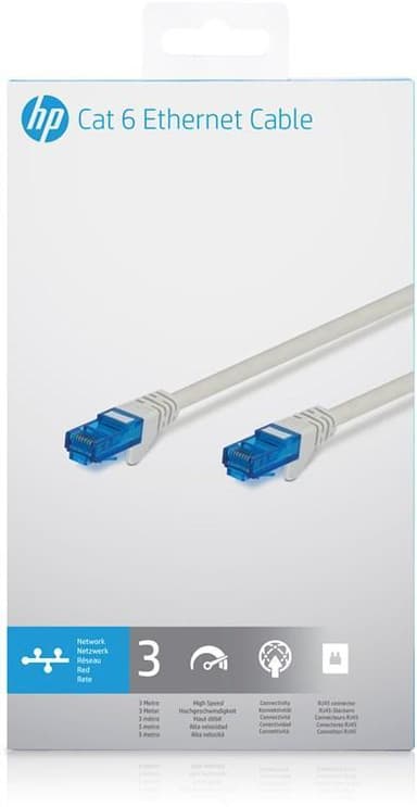 HP Network Cable Cat 6 - 3.0M (U/UTP)