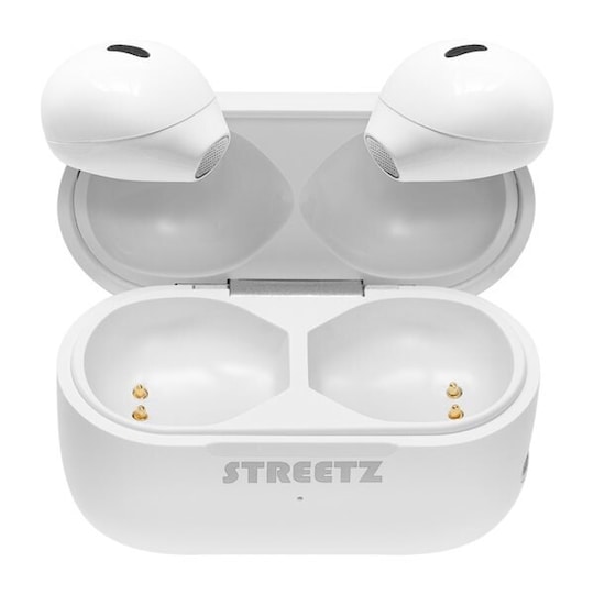STREETZ Bluetooth Mini Headset med laddfodral - Vit