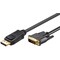 Adapterkabel för DisplayPort/DVI-D Guldpläterad
