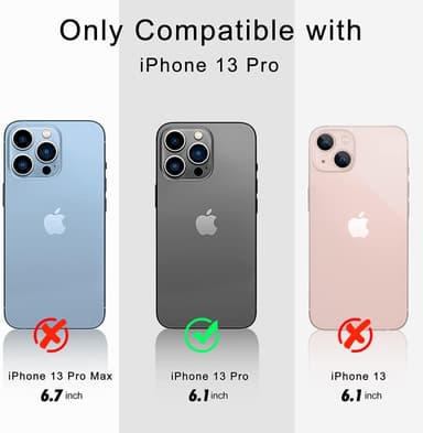 INF iPhone 13 Pro skal mjukt silikon Svart