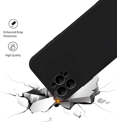 INF iPhone 13 Pro skal mjukt silikon Svart