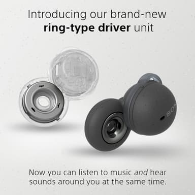 Sony LinkBuds true wireless in-ear hörlurar (gråa)