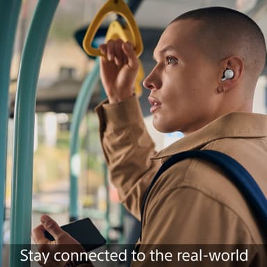 Sony LinkBuds true wireless in-ear hörlurar (vita)