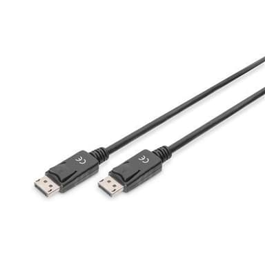 Digitus DisplayPort anslutningskabel AK-340100-010-S Svart, DP till DP