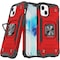iPhone 13 Mini stöttåligt skal med ringhållare TPU/PC Röd