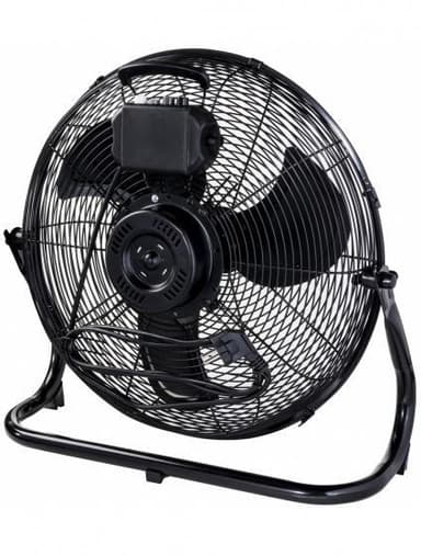 golvfläkt Retro 100W 45 cm stålsvart