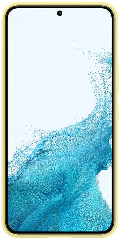 Samsung S22 silikonfodral (gult)