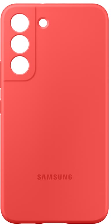 Samsung S22 silikonfodral (korall)