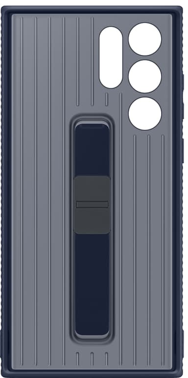 Samsung S22 Ultra skyddsfodral med ställ (marinblått)