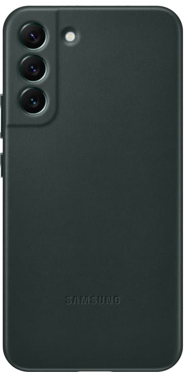 Samsung S22+ läderfodral (grönt)