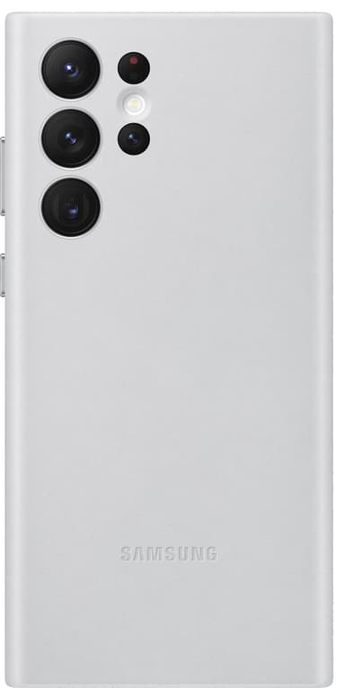 Samsung S22 Ultra läderfodral (grått)