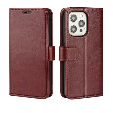 iPhone 12 Mini magnetiskt fodral PU/TPU Mörkbrun