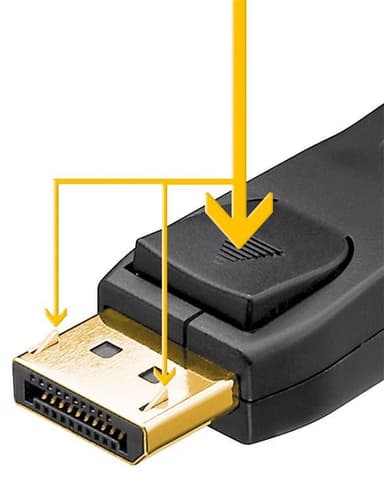 Goobay DisplayPort™-anslutningskabel 1.2 VESA, Guldpläterad