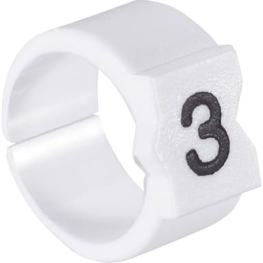 TE Connectivity 028690-000 STD12W-1 Märkningsclip Tryck
