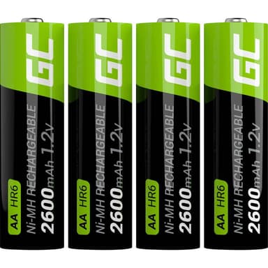 Green Cell HR6 Laddbart batteri AA (R6) NiMH 2600 mAh